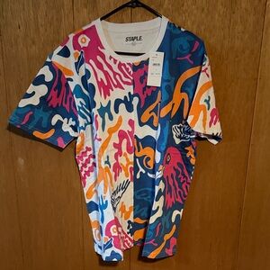 Staple pigeon Colorful Abstract T-Shirt